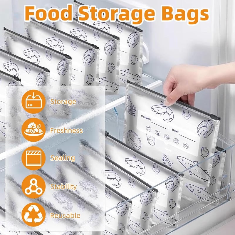 Aluminum Foil Food Storage Bags – Reusable Up to 200 Times