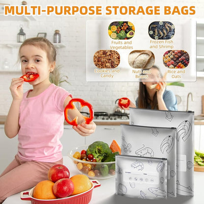 Aluminum Foil Food Storage Bags – Reusable Up to 200 Times