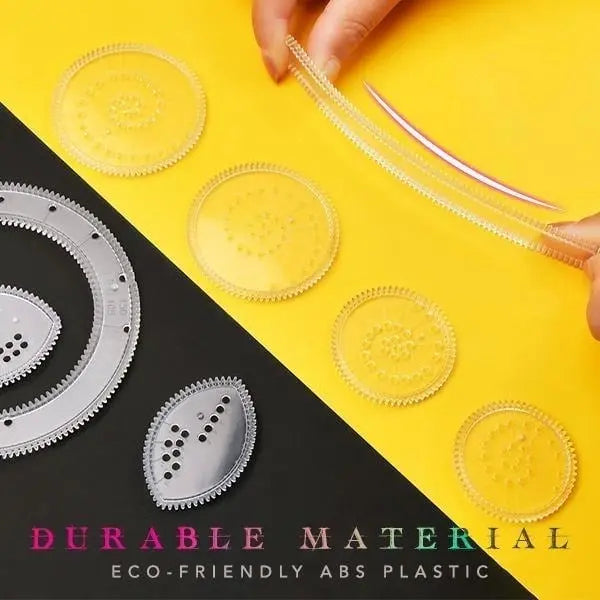 22-Piece Spiral Ruler Set – Creative Drawing Made Systematic