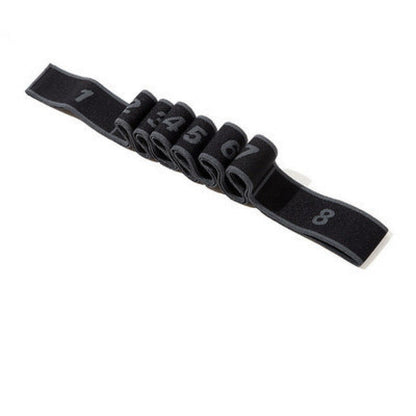 Adjustable Resistance Band with 8 Segments for Yoga and Workouts