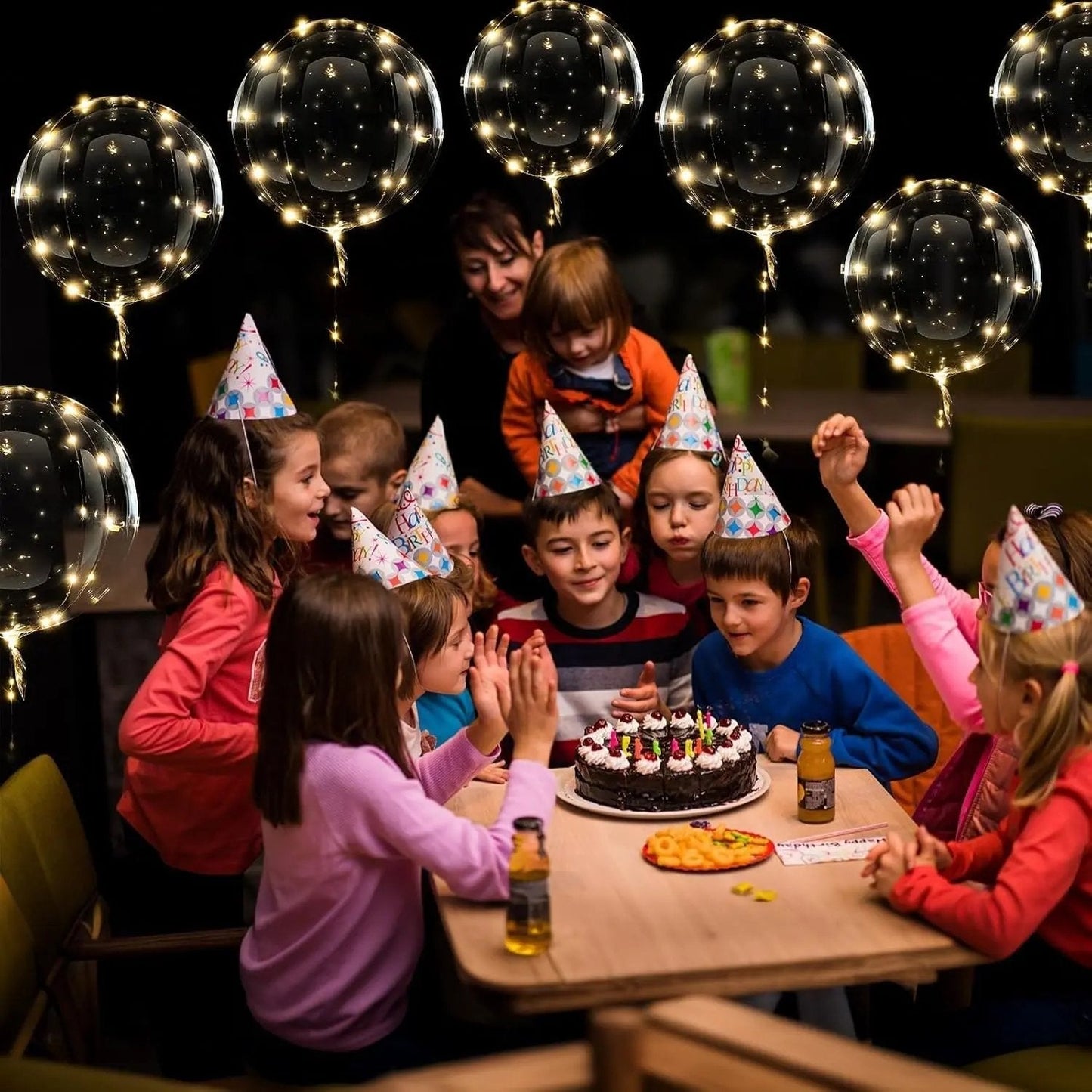 Set of 10 LED Balloons – Warm Lighting for Any Occasion