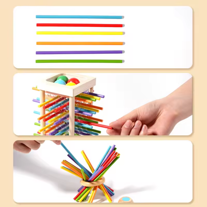 Wooden Stacking Tower Game – Builds Fine Motor Skills, Ages 3+