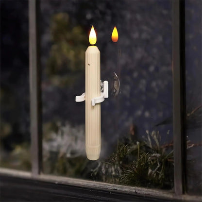 Set of 6 LED Window Candles with Dusk Sensor – Realistic Warm-White Flickering Flame for Cozy Evenings