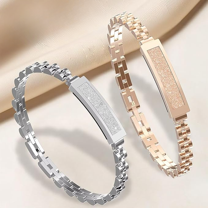 Smart Stainless Steel Chain Bracelet — A Fitness Tracker in a Jewelry Design