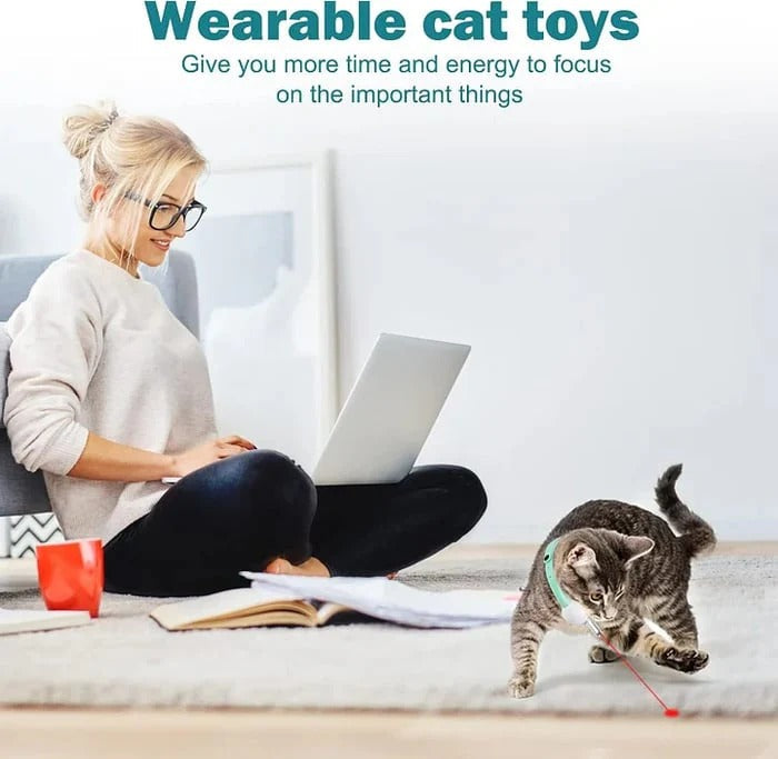 Automatic Laser Play Collar for Cats – Active Even Without Supervision