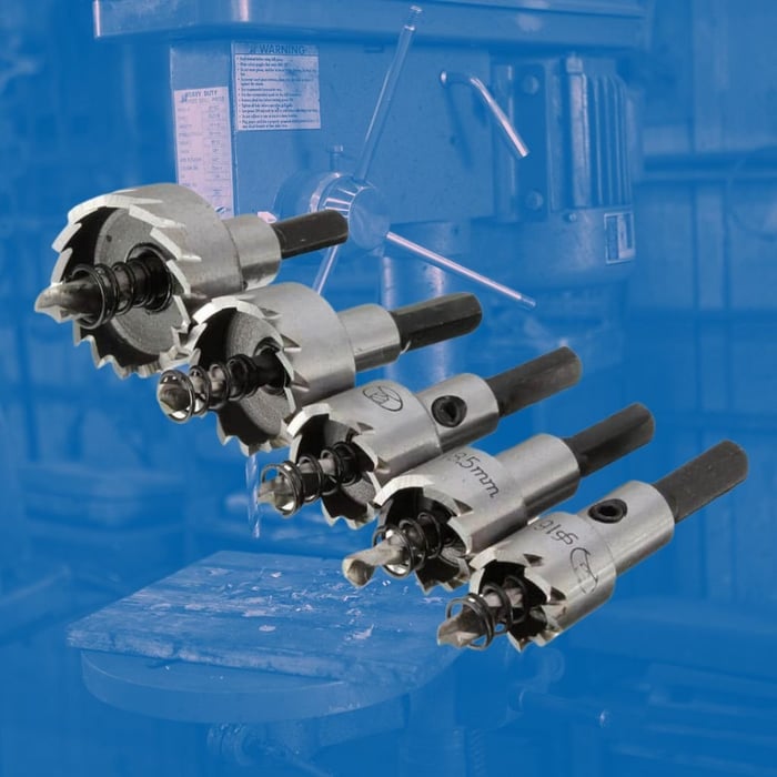 HSS Carbide Metal Drill Bit Set, 5-Piece – for Metal, Wood & Plastic