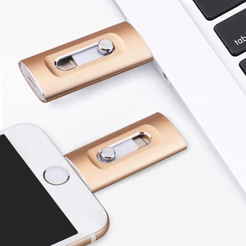 3-in-1 USB Flash Drive — More Storage for iPhone, Android & PC
