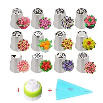 Flower Spritz Nozzle Set – Effortless Cake Decoration