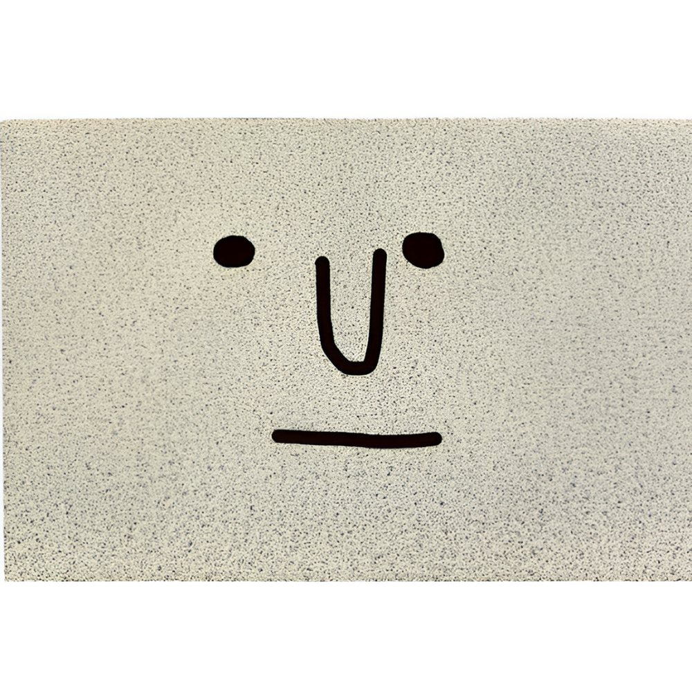 Smiley Doormat – Non-Slip PVC with Quick-Drying Surface