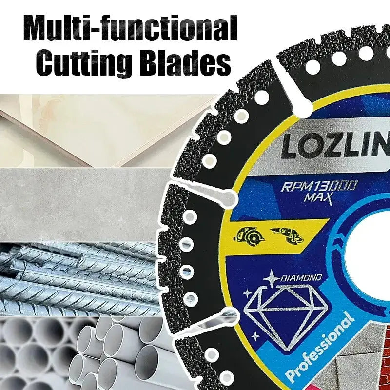 115 mm Diamond Saw Blade – Multifunctional for Tiles, Concrete, and Steel - 2-Pack