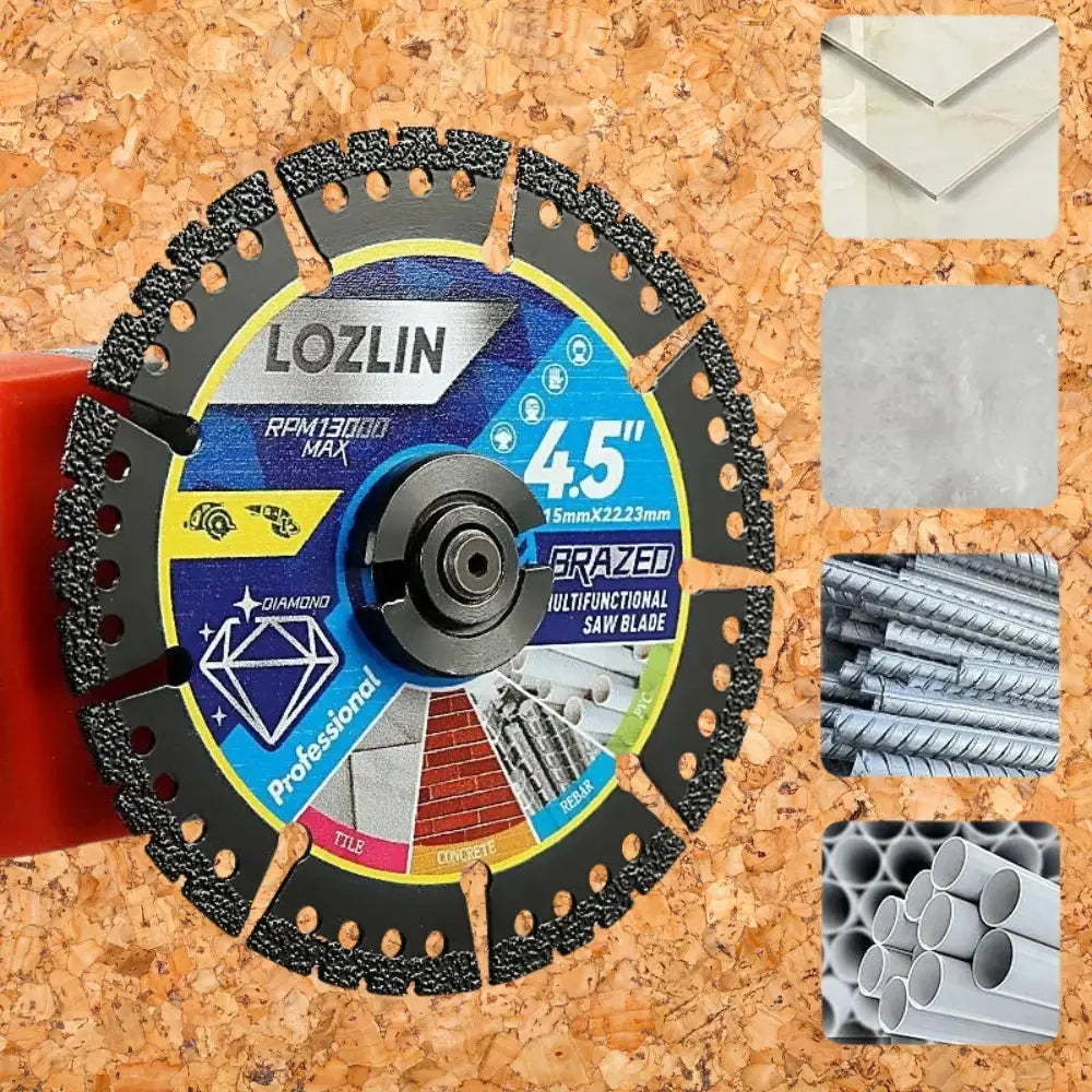 115 mm Diamond Saw Blade – Multifunctional for Tiles, Concrete, and Steel - 2-Pack