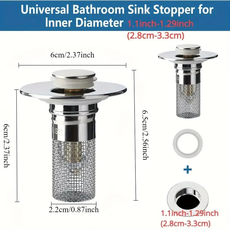 Stainless Steel Drain Strainer — The Solution to Hair Clogs in the Sink