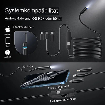 HD Endoscope Camera – See Anywhere – Saves $180+ in Repair Costs