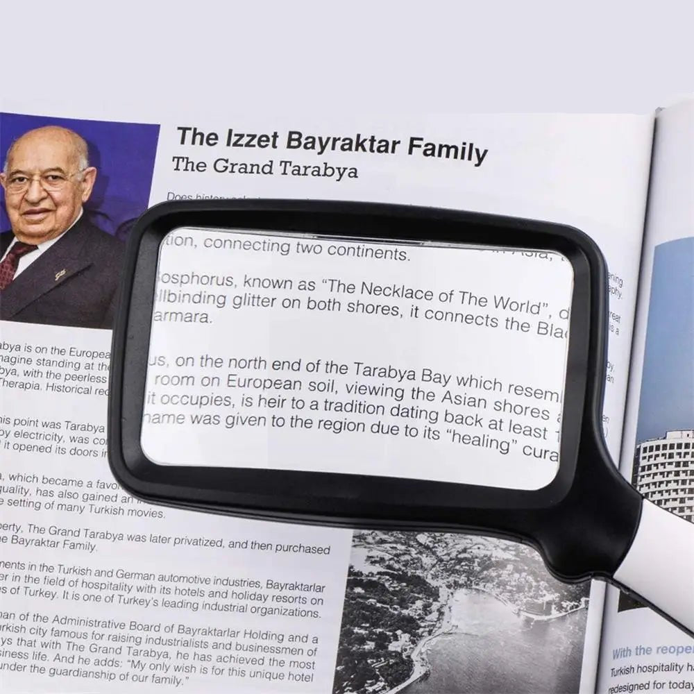 LED Handheld Magnifying Glass – Read Small Print with Ease