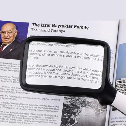LED Handheld Magnifying Glass – Read Small Print with Ease
