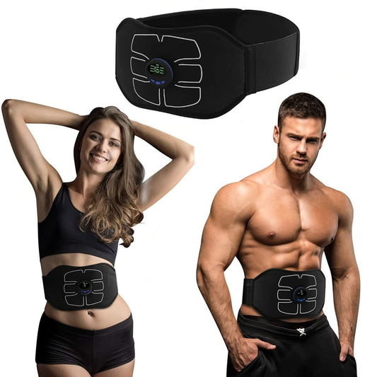 EMS Ab Belt – 6 Training Modes, USB-Rechargeable
