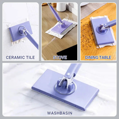 Hands-Free Cleaning Mop for Wet Wipes – Clean Without Bending Over