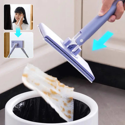 Hands-Free Cleaning Mop for Wet Wipes – Clean Without Bending Over