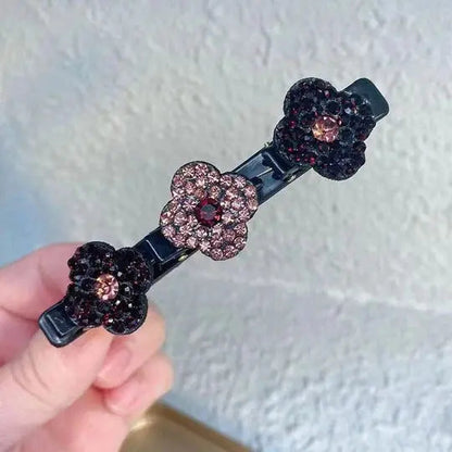 Braided Crystal Hair Clip – Shiny Hold for Any Occasion