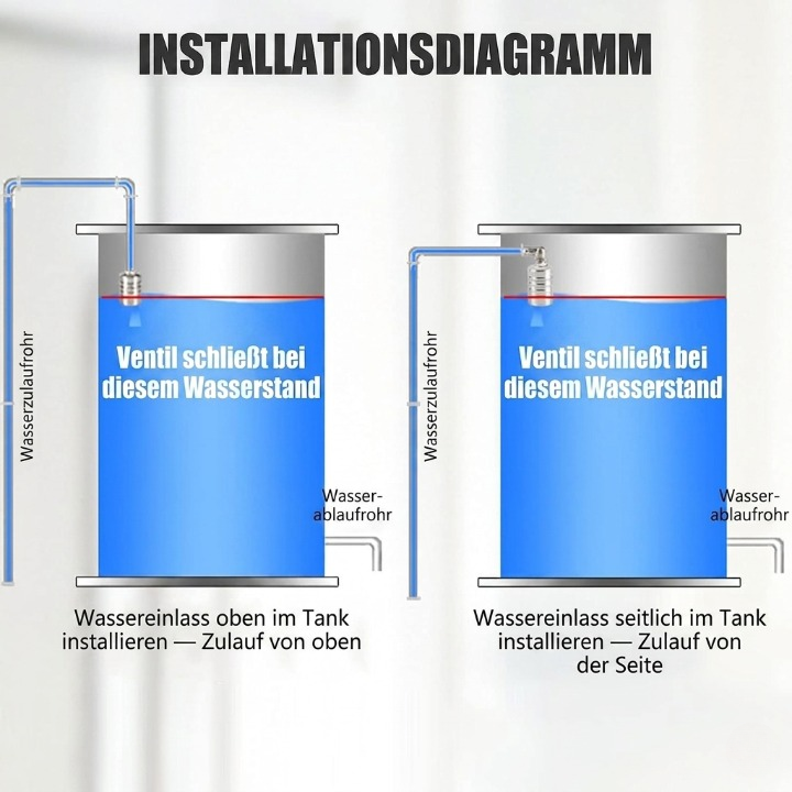 Automatic Float Valve – Stainless Steel, No Electricity Required