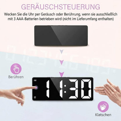Digital Alarm Clock with 2K HD Security Camera