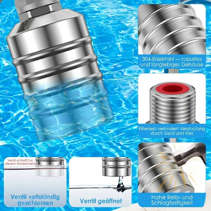 Automatic Float Valve – Stainless Steel, No Electricity Required