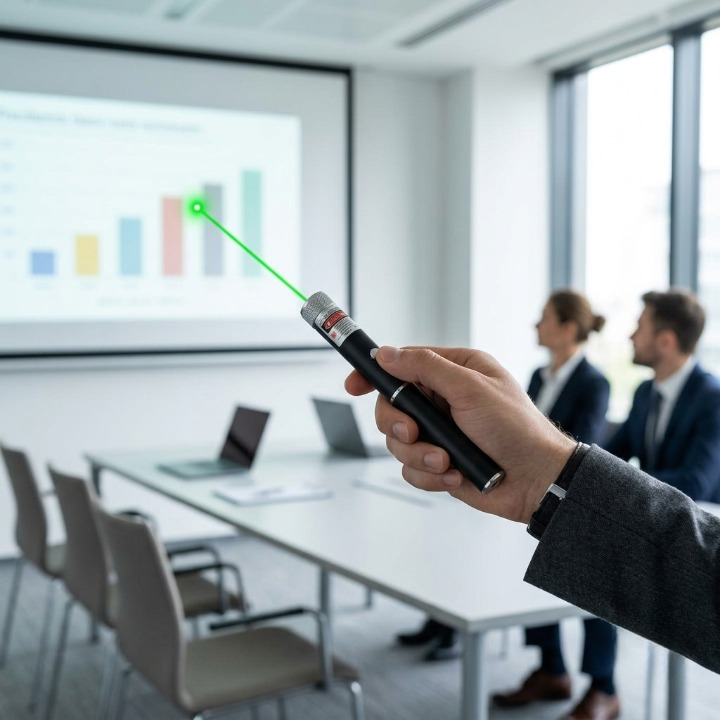 Laser Pointers with Adjustable Power – Red, Green, or Purple