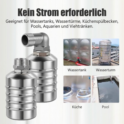 Automatic Float Valve – Stainless Steel, No Electricity Required