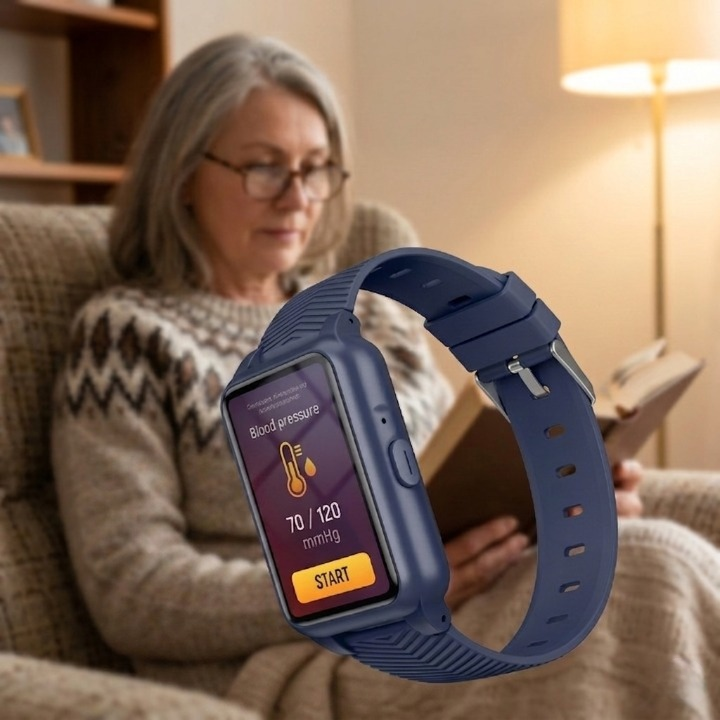 Smartwatch for Seniors with Fall Detection & SOS Call – 4G, GPS & IP67