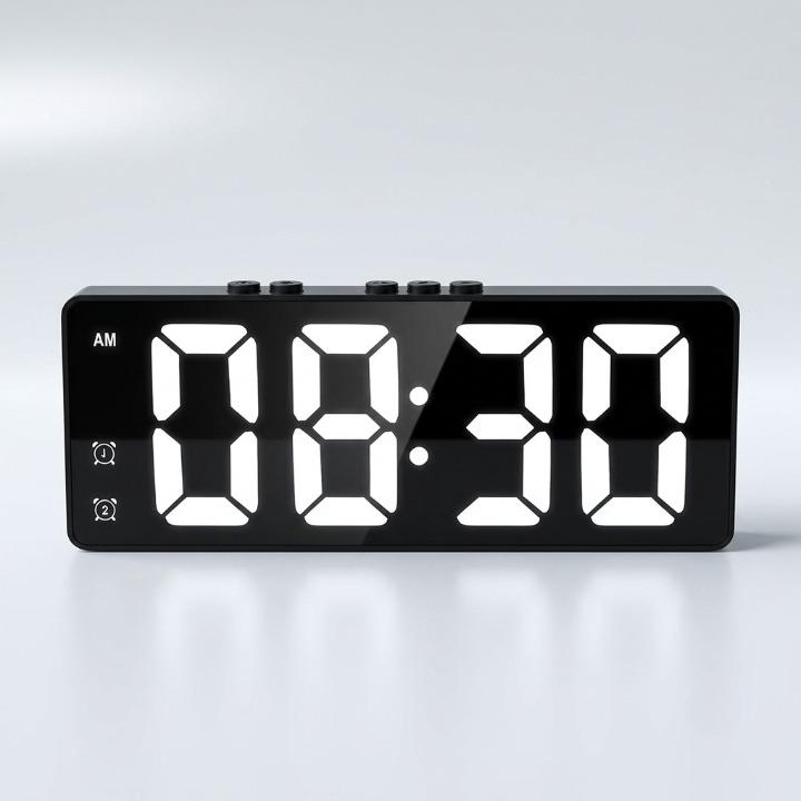 Digital Alarm Clock with 2K HD Security Camera
