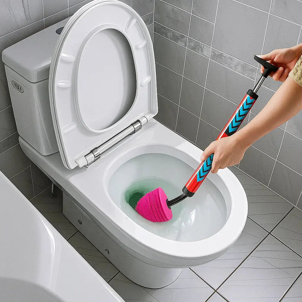 High-Pressure Drain Cleaner — Clears Clogs Without Chemicals (Toilet, Sink, Shower)