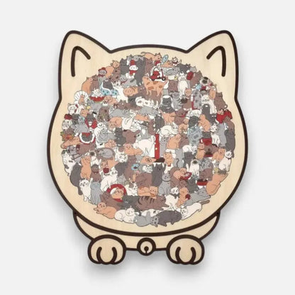 Wooden Cat Puzzle