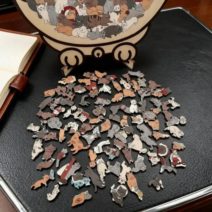 Wooden Cat Puzzle