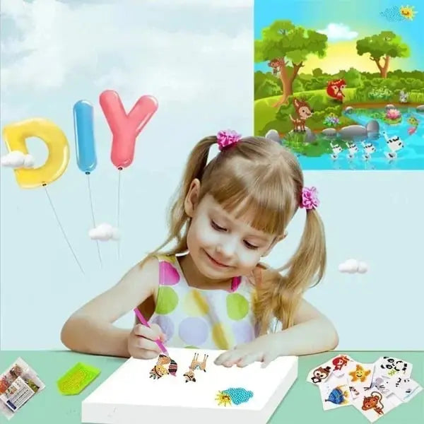 Kid-Friendly Diamond Sticker Set – With Non-Toxic Rhinestones