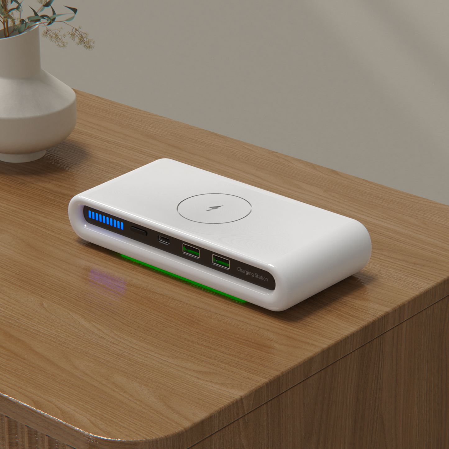 4-in-1 Wireless Charger with Wireless Charging