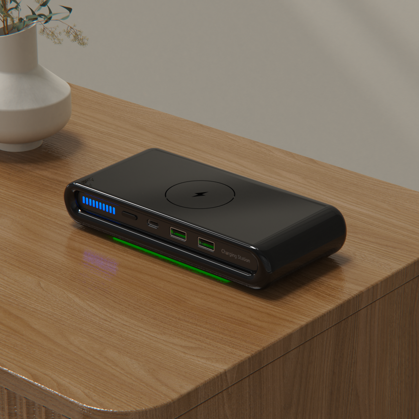 4-in-1 Wireless Charger with Wireless Charging