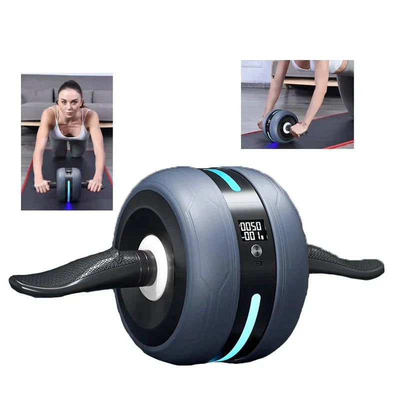 Ab Wheel with Automatic Return and Count Function