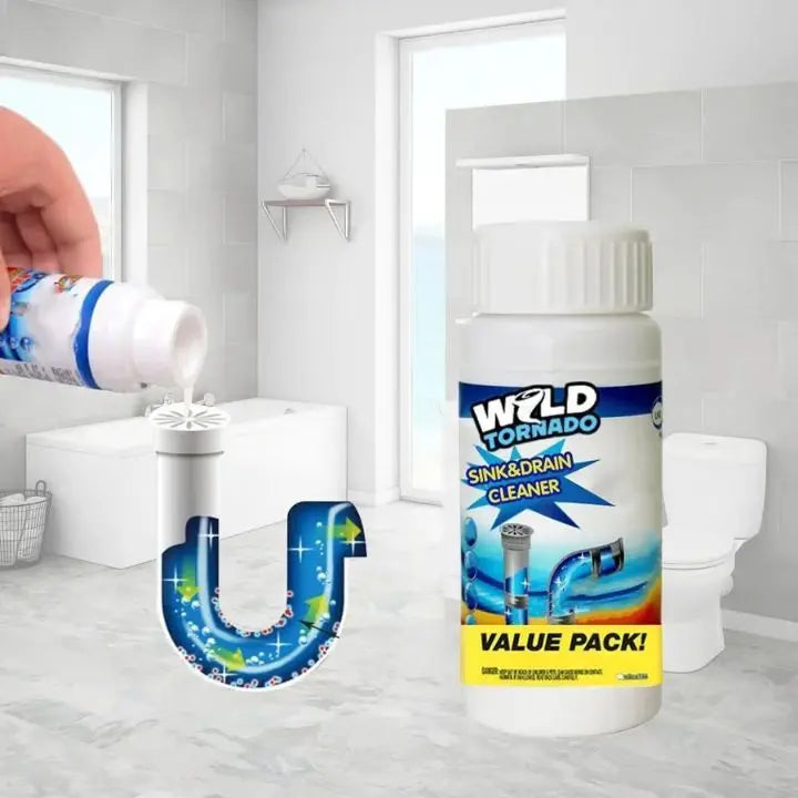 Powerful Drain Cleaner – Removes Grease, Hair, and Clogs
