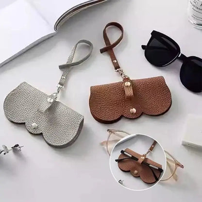 Stylish Leather Glasses Case – Fits Sunglasses, Reading Glasses, and XL Glasses