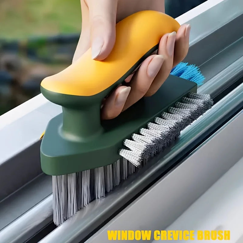 Grout Cleaning Brush Set of 2 – 4-in-1 for Tiles, Grout & Glass