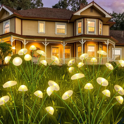 Solar Mushroom Light with 6 Swaying Light Heads – Set of 2