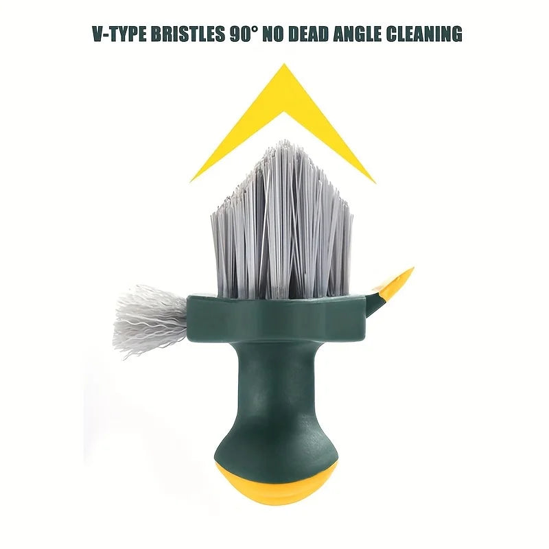 Grout Cleaning Brush Set of 2 – 4-in-1 for Tiles, Grout & Glass