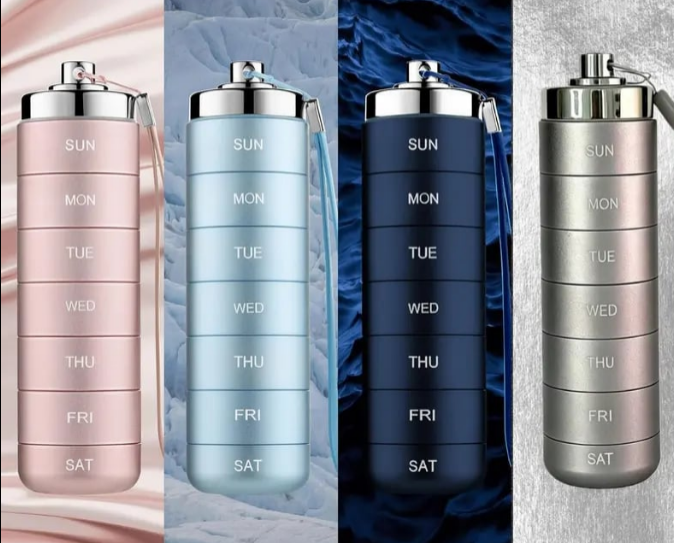 7-Day Waterproof Aluminum Pill Dispenser