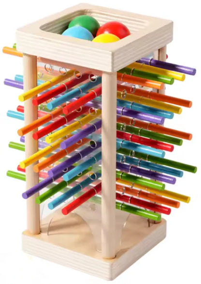 Wooden Stacking Tower Game – Builds Fine Motor Skills, Ages 3+