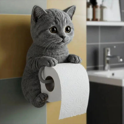3D Cat Toilet Roll Holder – Stylish & Functional