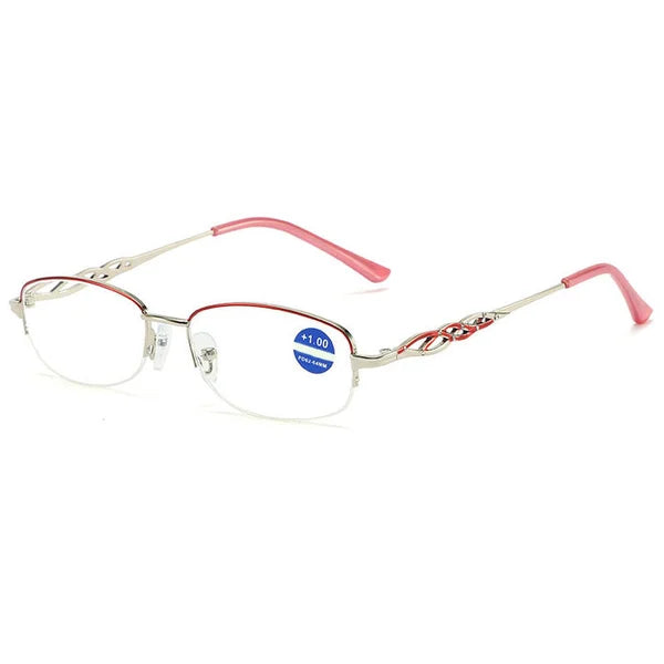 Multifocal reading glasses with a blue light filter