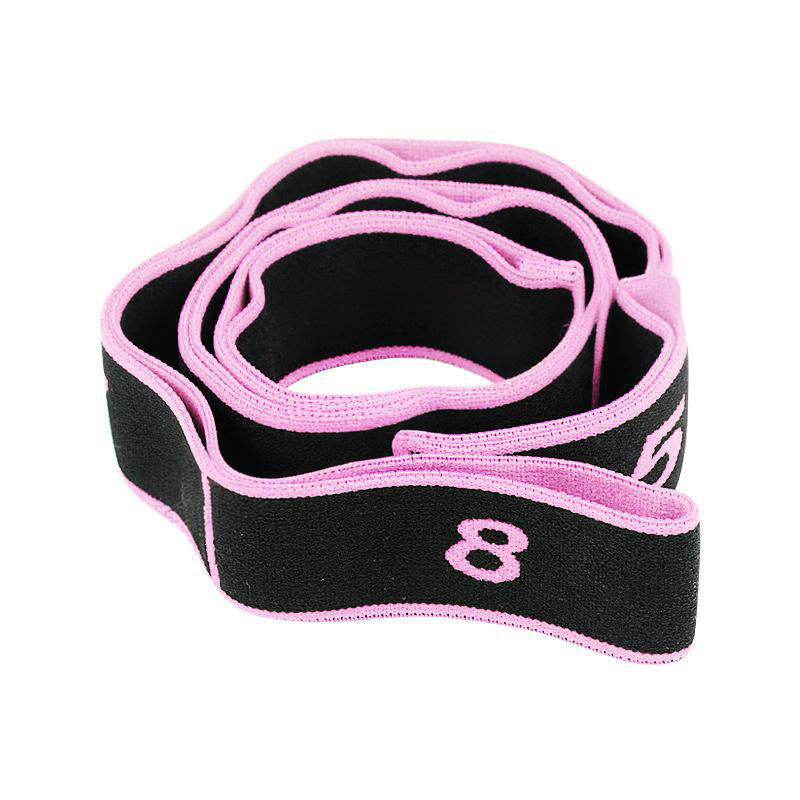 Adjustable Resistance Band with 8 Segments for Yoga and Workouts