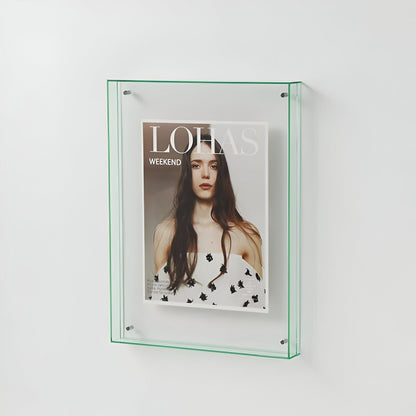 Double-Layered Acrylic Picture Frame for Walls and Tables – 10 Colors, 5 Sizes