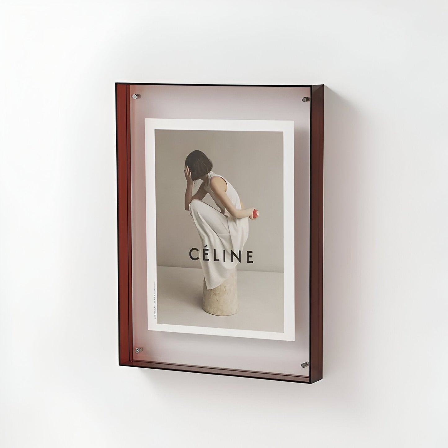 Double-Layered Acrylic Picture Frame for Walls and Tables – 10 Colors, 5 Sizes