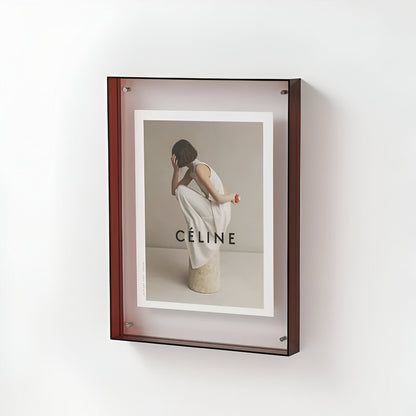 Double-Layered Acrylic Picture Frame for Walls and Tables – 10 Colors, 5 Sizes
